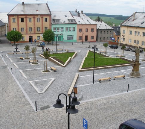 Rekonstrukce náměstí v Horním Benešově
